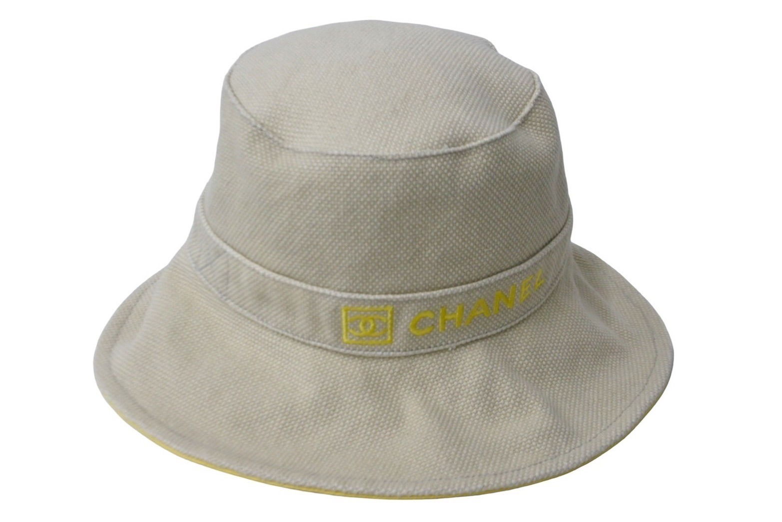 シャネル　スポーツライン　バケットハット　ココマーク　グレー　S size CHANEL シャネル ハット スポーツライン コットン バケット