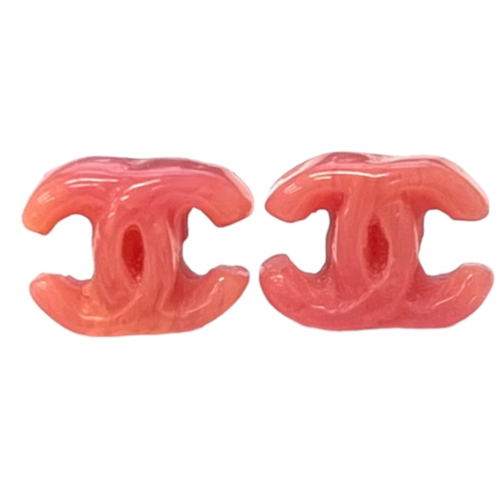 CHANEL ピアス クリアピンク CHANEL シャネル ココマーク スイングピアス クリアピンク 04A