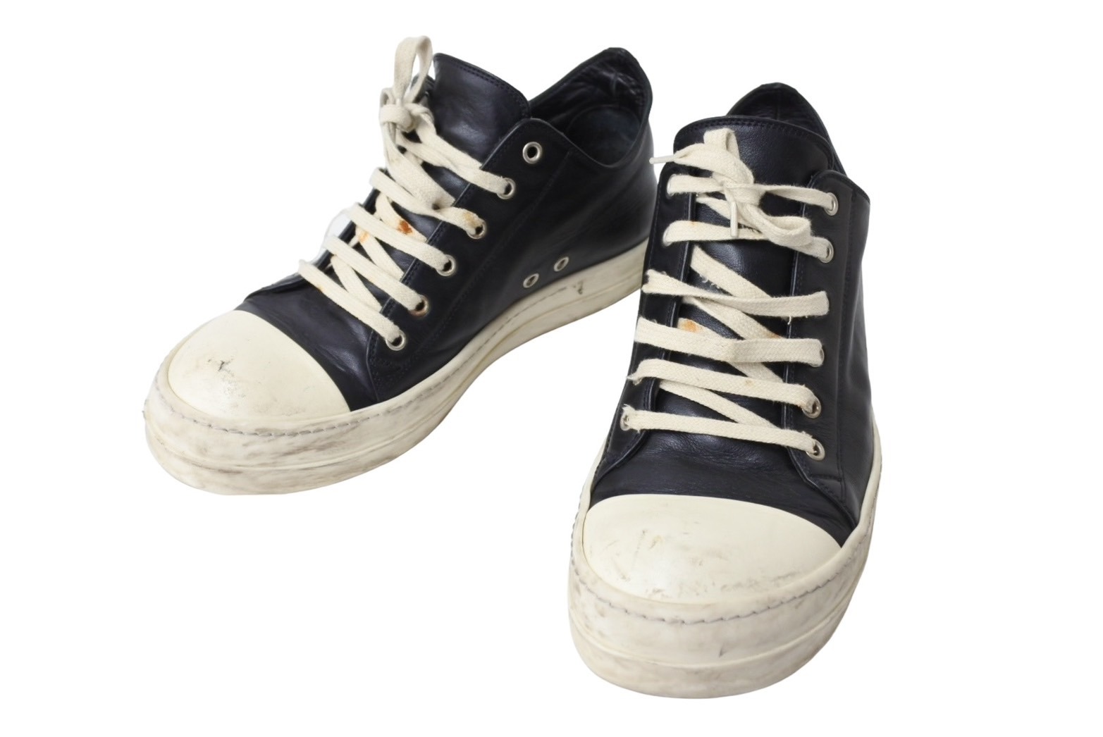 RICK OWENS リックオウエンス Scarpe レザー スニーカー Rick Owens リックオウエンス GETH RUNNERS ゲスランナー レザー