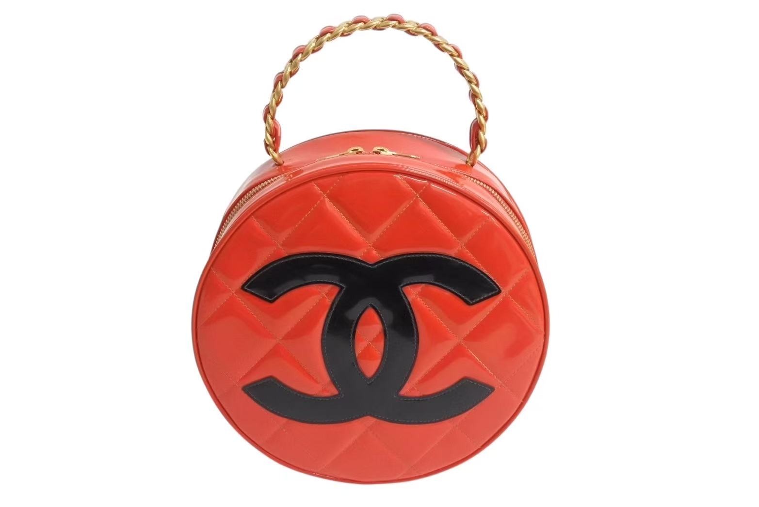 CHANEL バニティバックココマーク　レッド CHANEL シャネル 化粧ポーチ ココマーク マトラッセ コスメ