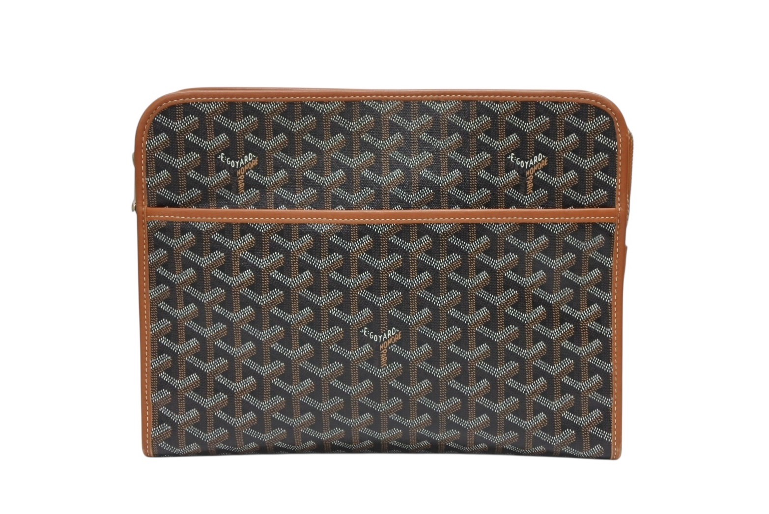 ゴヤールクラッチバッグPM GOYARD ゴヤール クラッチバッグ ミロワールPM ブルー PVC シルバー
