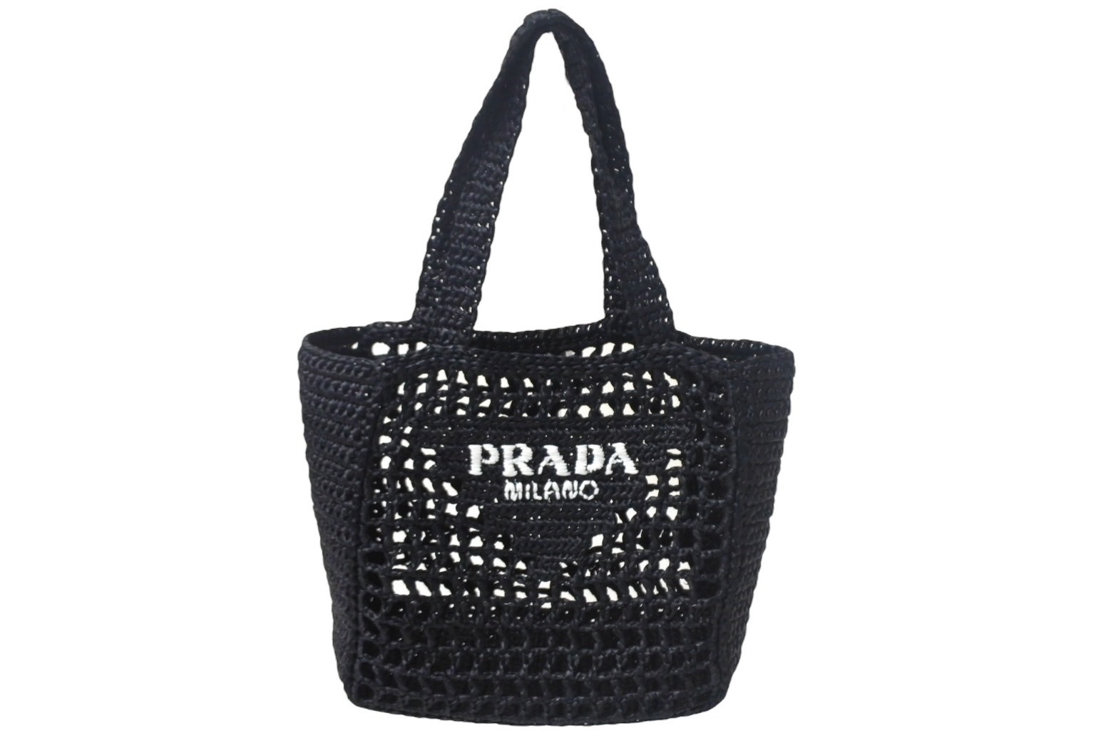 楽天市場】PRADA プラダ ウーブンパーム レザー トートバッグ