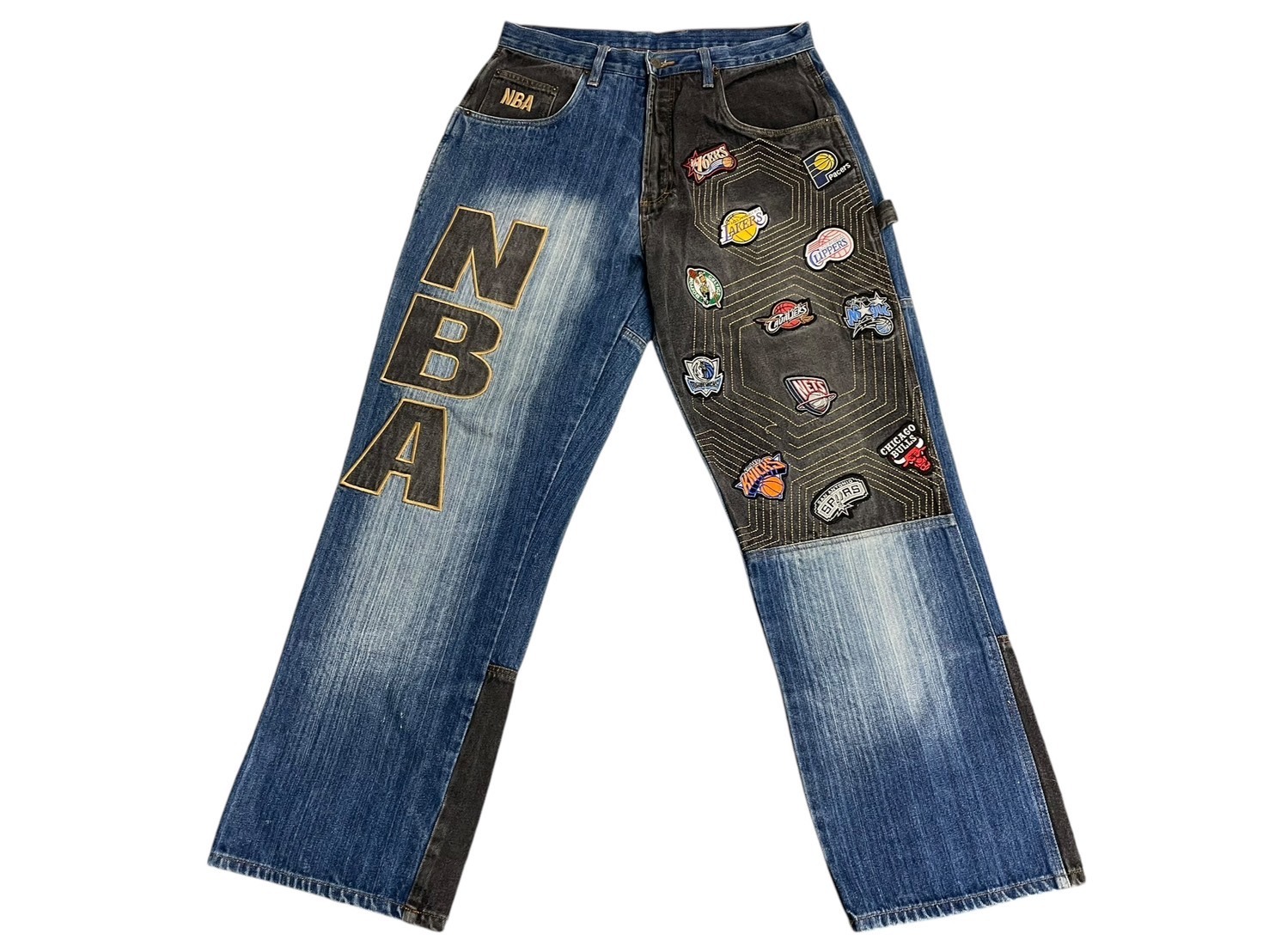 楽天市場】90s UNK アンク NBA オールスターロゴ バギー デニムパンツ