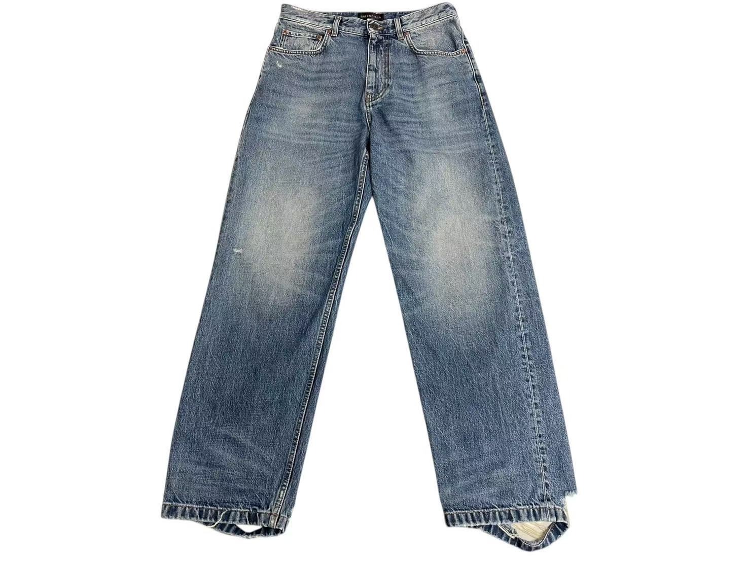 【美品】バレンシアガ ワイドデニム ミドル丈 中古・古着通販】BALENCIAGA (バレンシアガ) ダブルサイドデニム