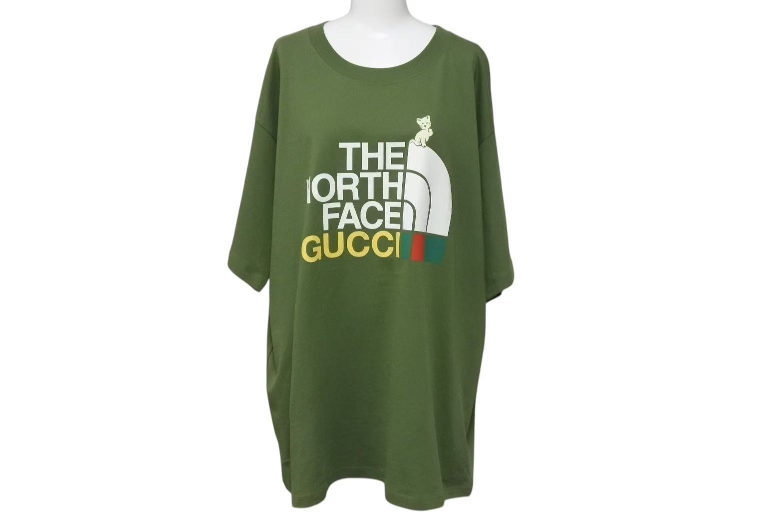 グッチ　ノースフェイス　Tシャツ XL　GUCCI ブラック グリーン 2025年最新】north face gucci tシャツの人気アイテム - メルカリ