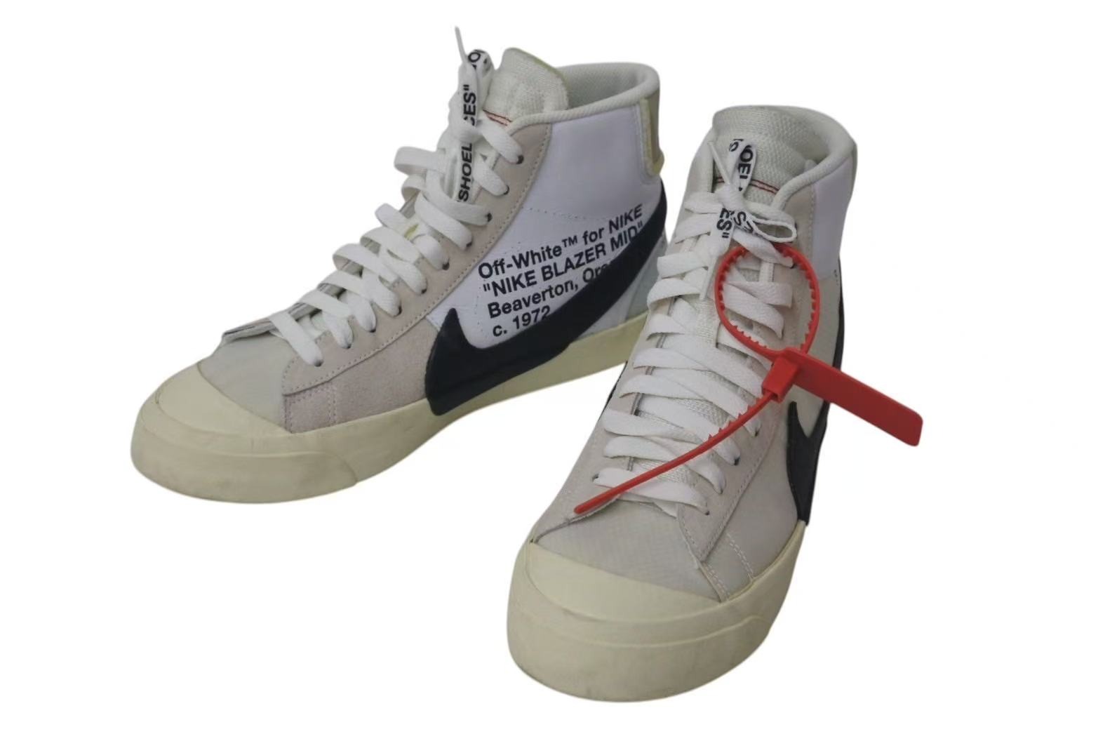 楽天市場】OFF-WHITE THE:10 NIKE BLAZER MID AA3832-700 オフホワイト