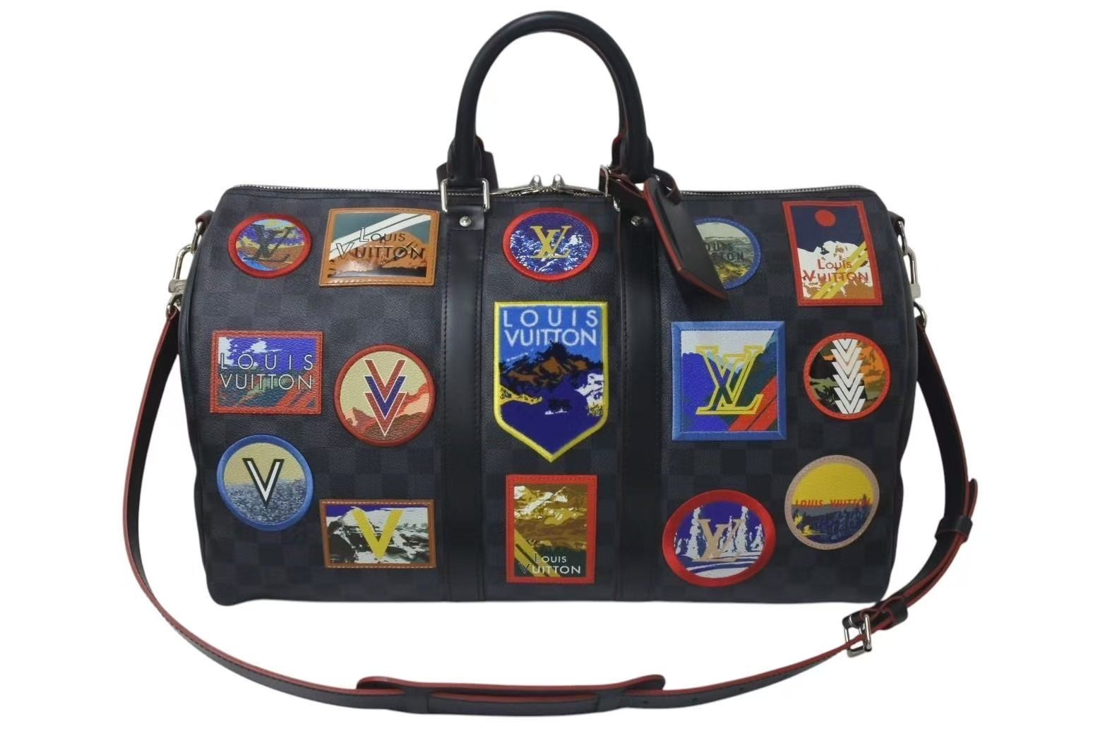 LOUIS VUITTON ダミエ・アンフィニ キーポル・バンドリエール45 楽天市場】ルイヴィトン キーポルバンドリエール45 ダミエ