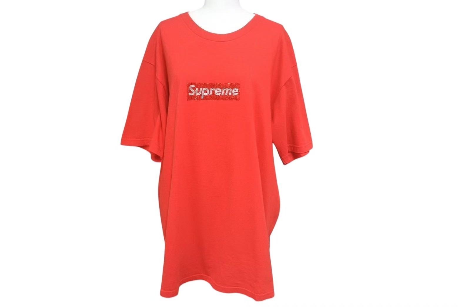 supreme tシャツ Lサイズ week9 Swarovski Supreme®/Swarovski® Box Logo Tee | Supreme 19ss
