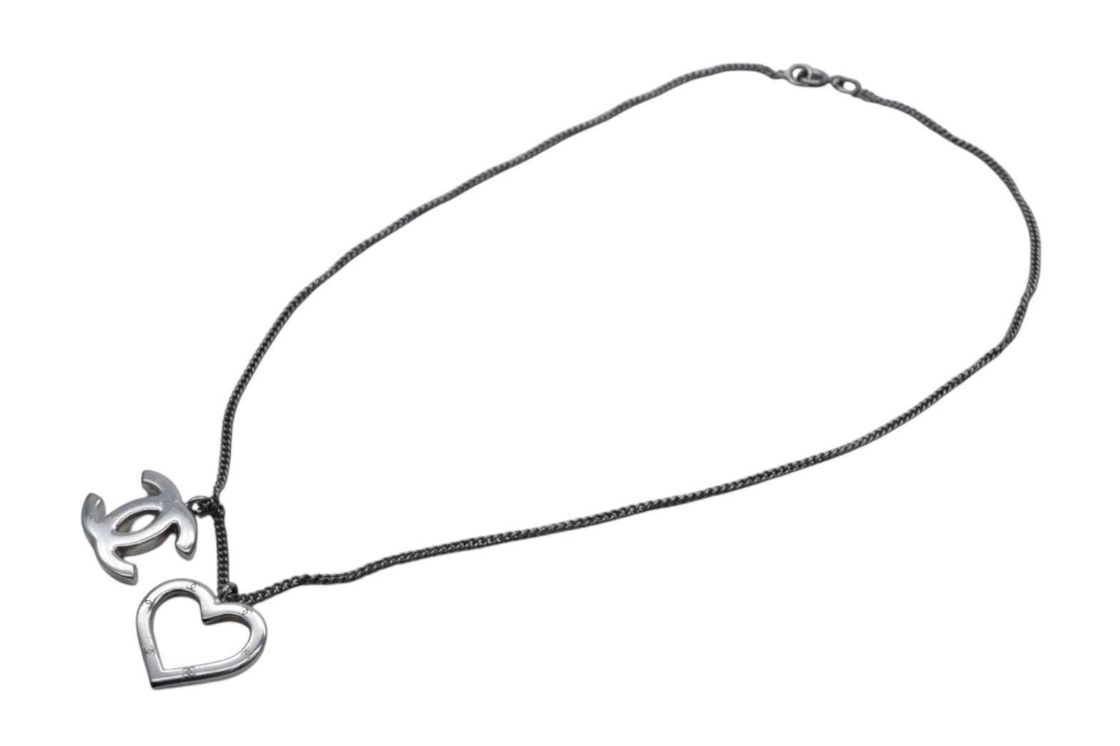 楽天市場】シャネル CHANEL ネックレス ココマーク ハート シルバー