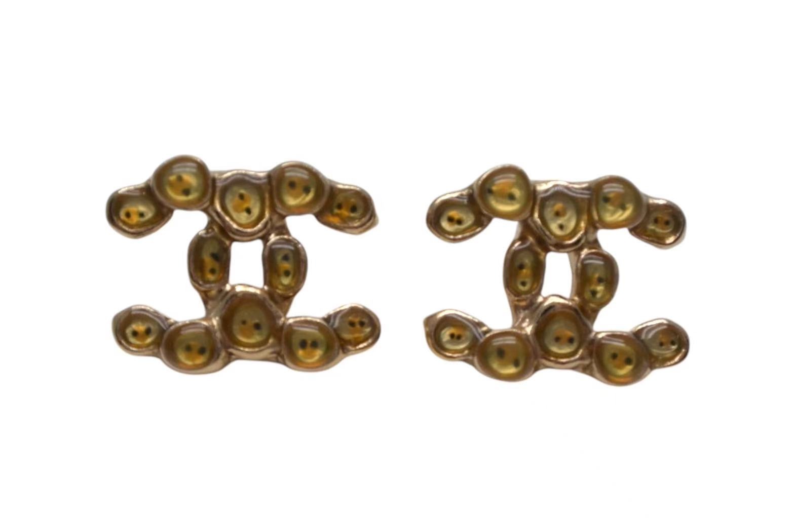 楽天市場】美品 シャネル ココマーク ピアス ライオン ゴールドカラー