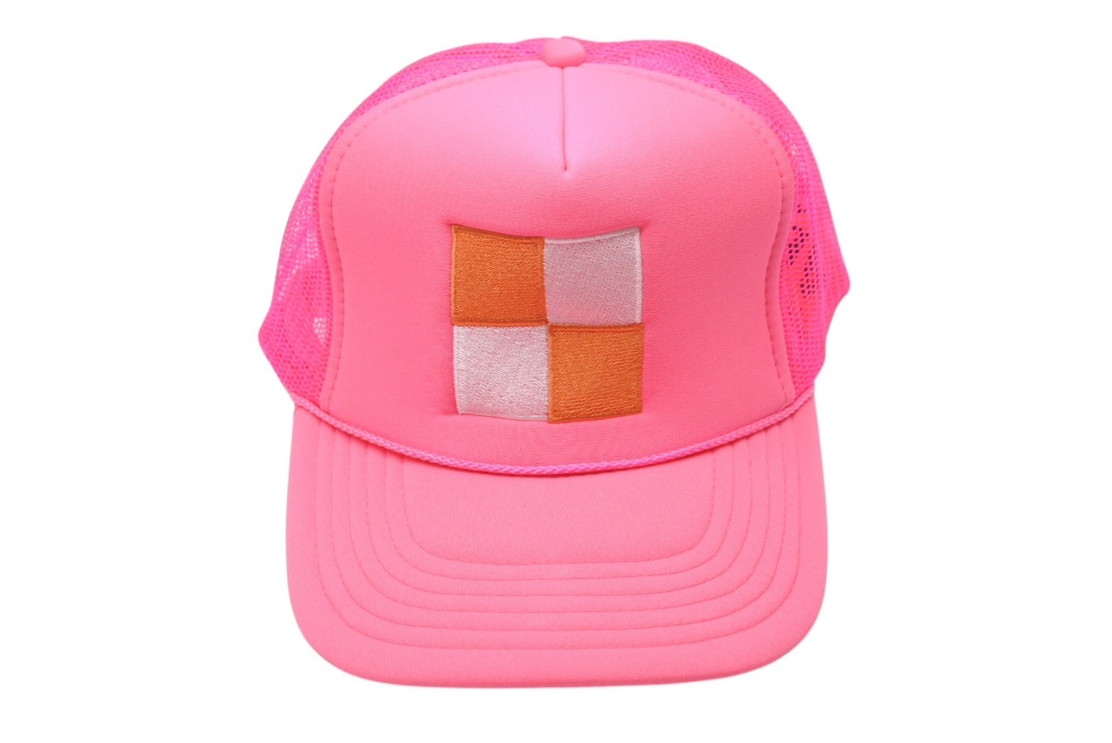 極美品 Virgil Abloh x MCA Figures of Speech?キャップ CHECKER BOX PINK HAT ピンク ポリエステル ナイロン 中古 4b000919
