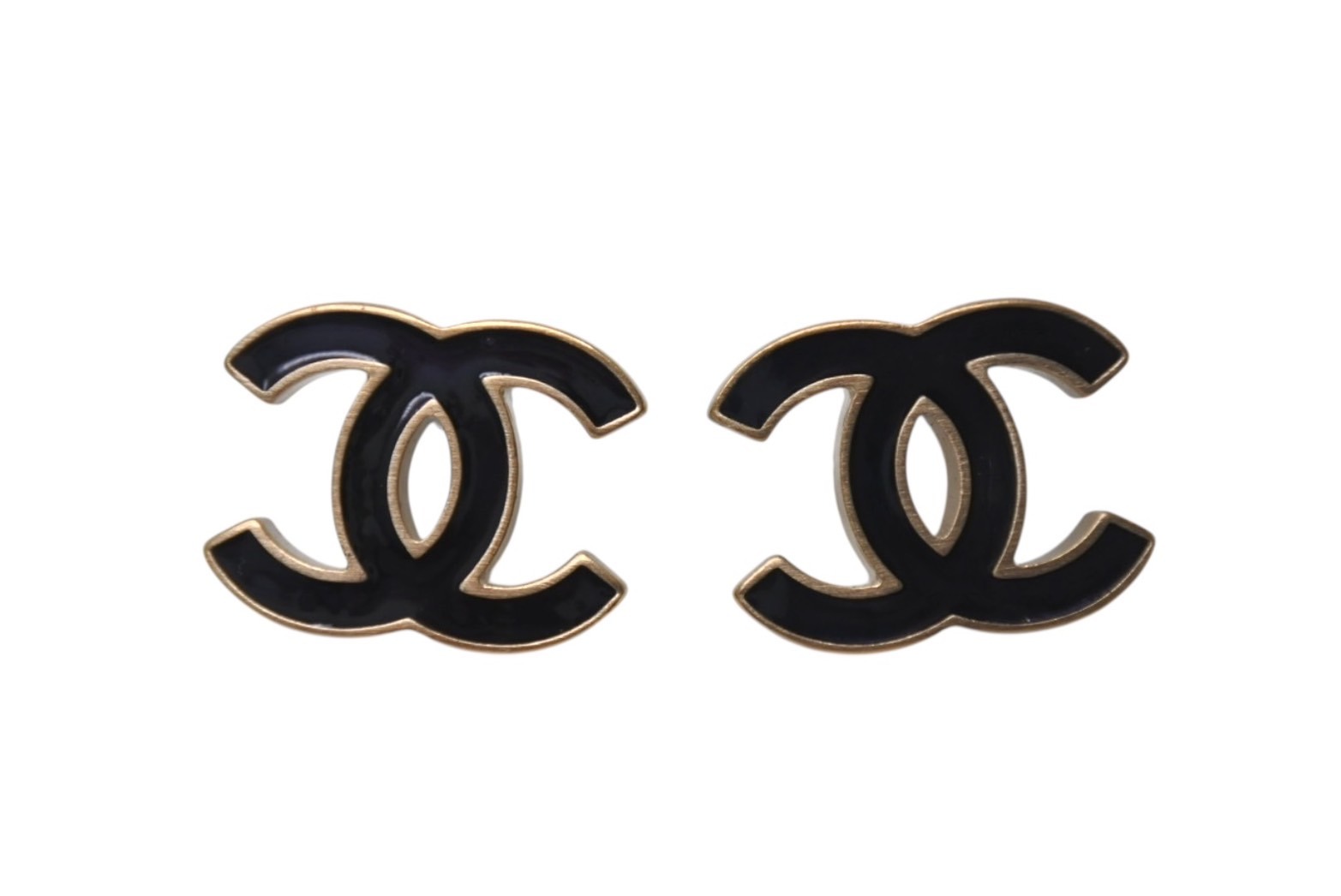 楽天市場】美品 シャネル CHANEL ココマーク ピアス 黒×シルバー