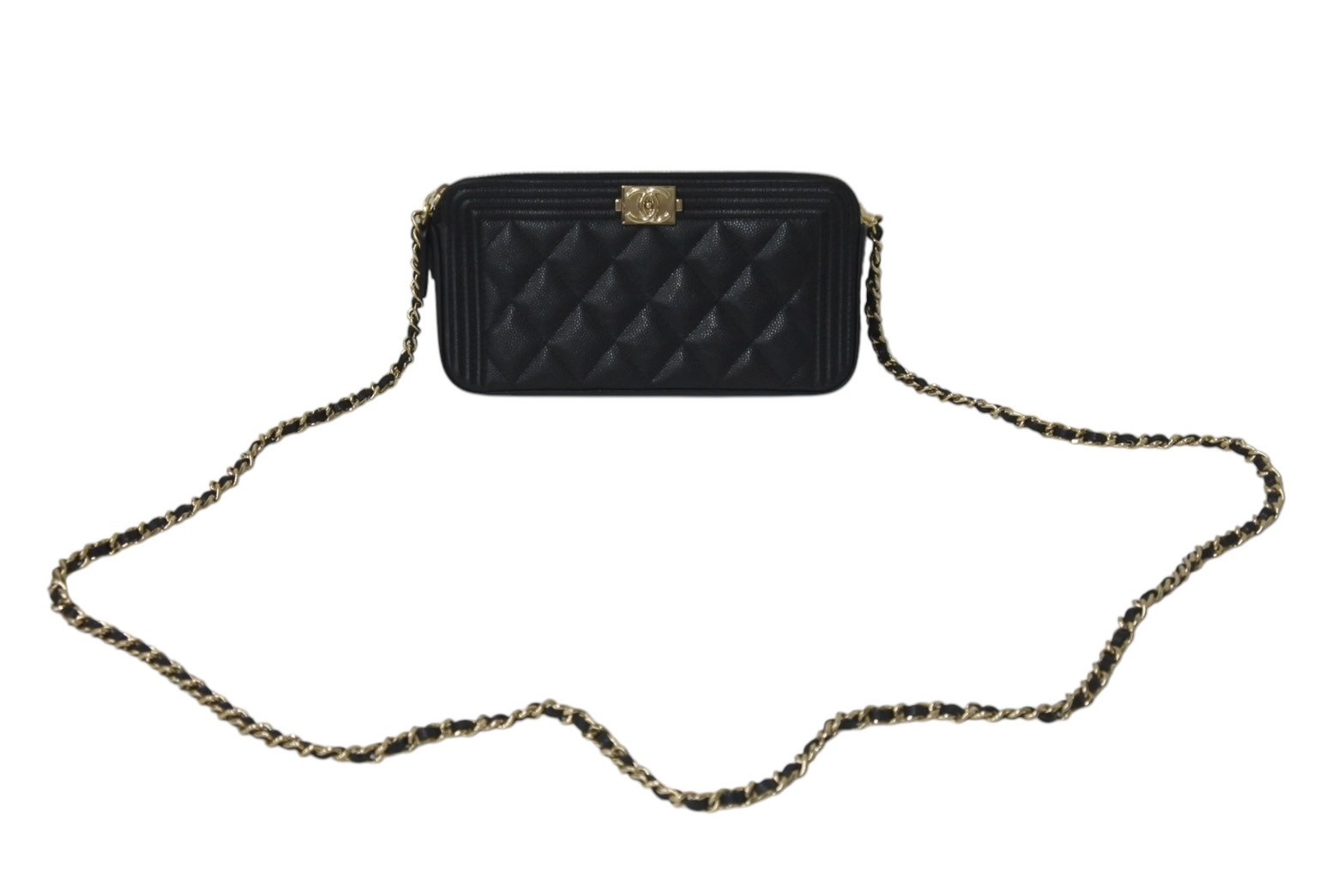 シャネル ガルーシャ ボーイ チェーン ウォレット シャネル CHANEL ボーイシャネル チェーンウォレット マトラッセ