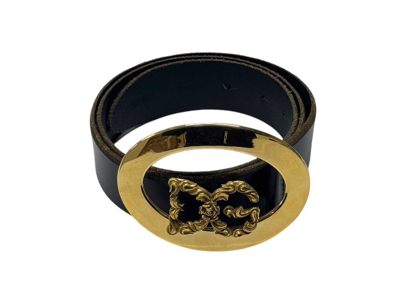 ドルチェ&ガッバーナ　ブラックレザー ゴールドバックル ベルト 楽天市場】DOLCE&GABBANA D&Gドルチェ＆ガッバーナドルガバ