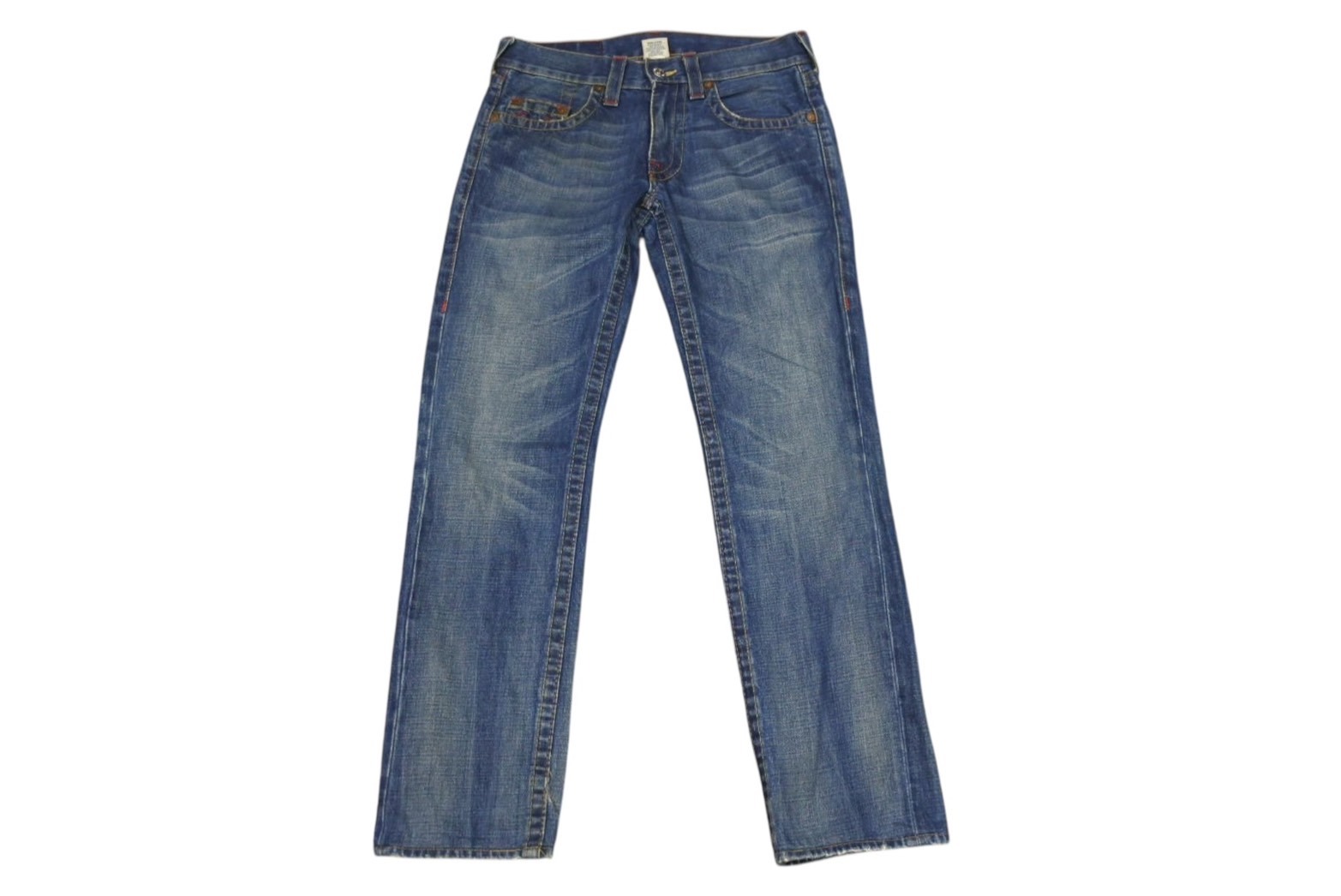 TRUE RELIGION トゥルーレリジョン OLD BOBBY ストレートデニムパンツ ジーンズ 027-099881 インディゴ サイズ29 美品 中古 4b001683