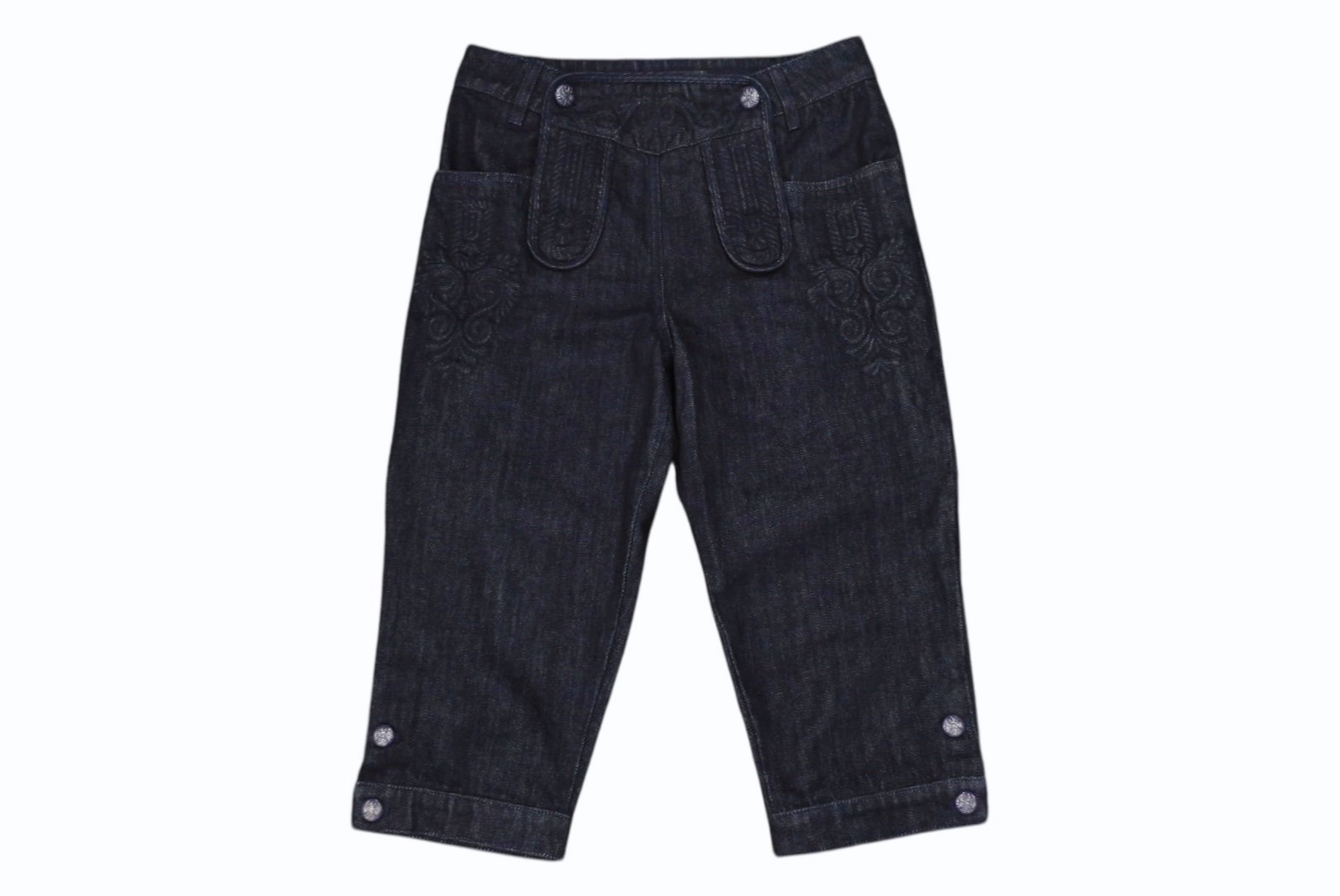 未使用級✨ CHANEL デニム スカート インディゴブルー ココマーク 36 CCマークが可愛い♡【CHANEL】 シャネル デニム スカート