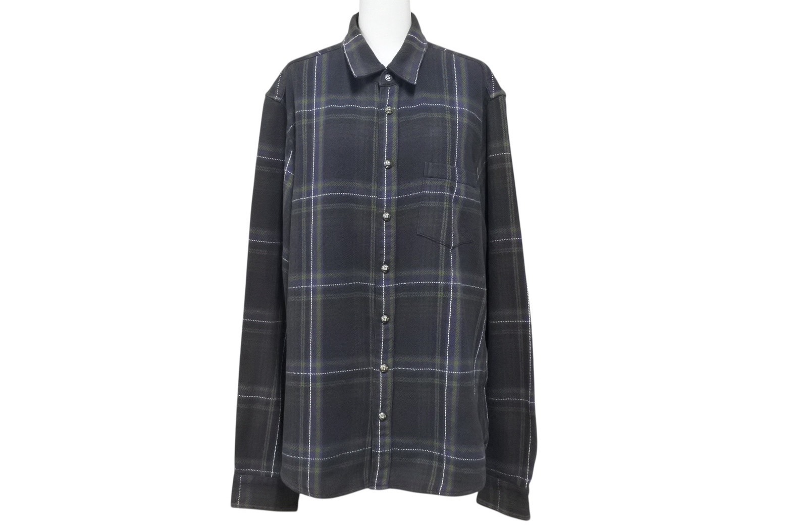 クロムハーツ Chrome Hearts グレー チェック柄 シャツ 楽天市場】クロムハーツ Chrome Hearts サイズ:XL LOOSEENDS LS