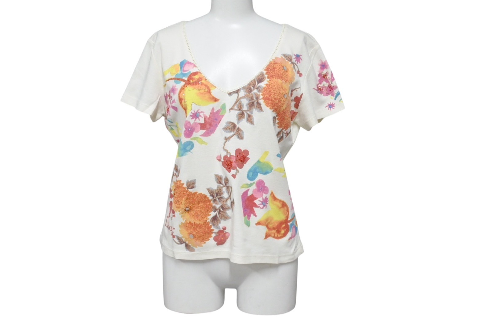 Christian Dior J'ADORE 人魚 プリント 半袖 Tシャツ Dior クリスチャンディオール J'ADORE 人魚 プリント 半袖 T