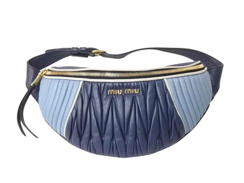 miumiu マトラッセ　ウエストポーチ 楽天市場】ミュウミュウ MIUMIU ウエストバッグ ベルトポーチ