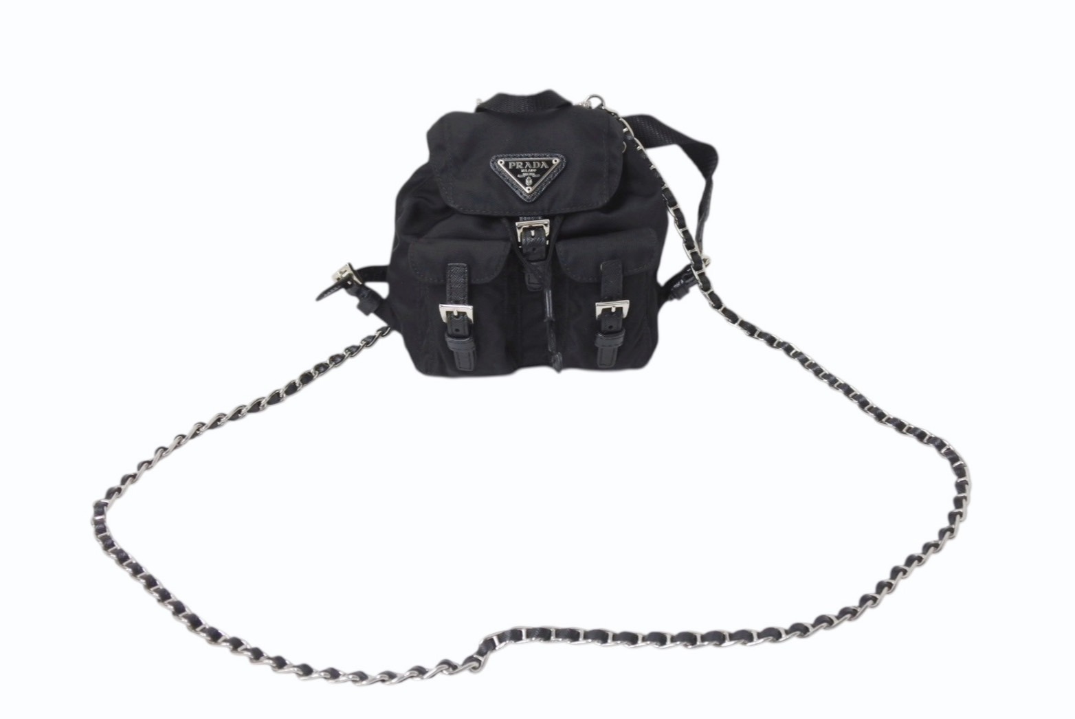 【美品】PRADA ブラック ナイロン リュック　ミニ PRADA - ☆PRADA☆ プラダ ナイロン ミニ リュックの通販 by