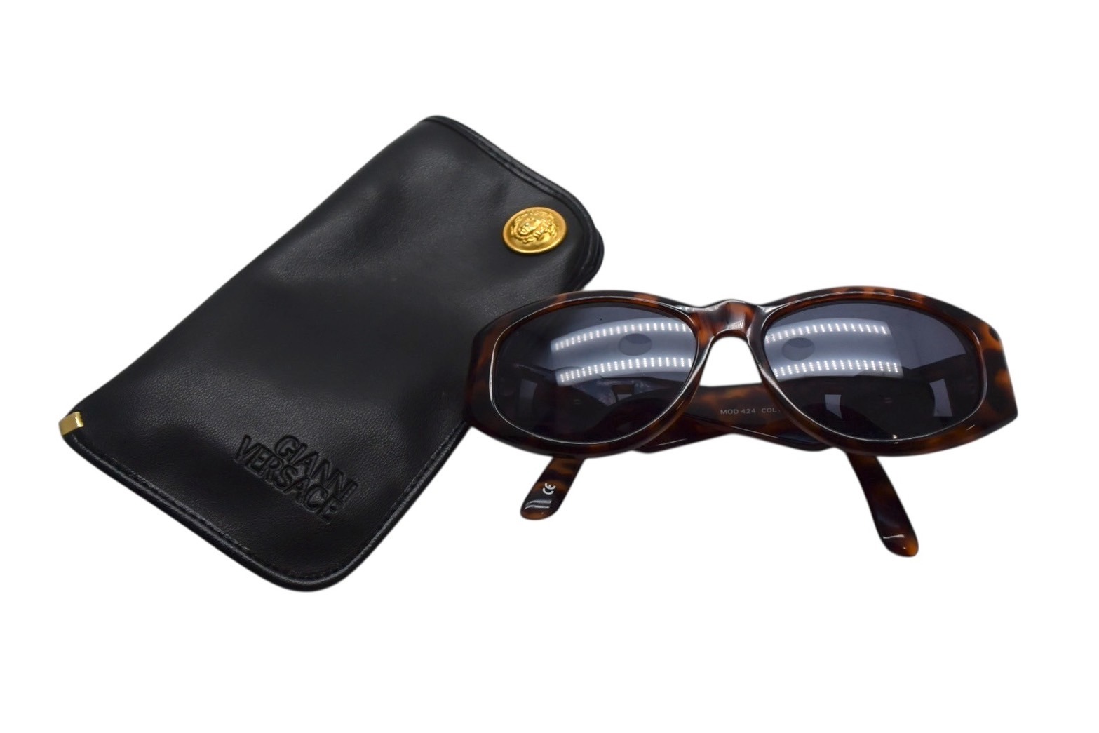 イタリア製✨ジャンニヴェルサーチ【フォックス型】サングラス/サイドメデューサ GIANNI VERSACE ジャンニヴェルサーチ メデューササングラス