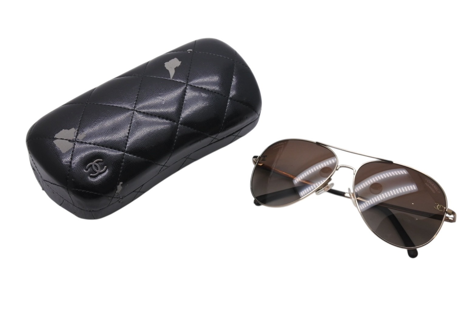 CHANEL　シャネル　ブラウン グラデーション レンズ　シャネル ケース付き Used 通常品】シャネル CHANEL サングラス 眼鏡 べっ甲 ブラウン