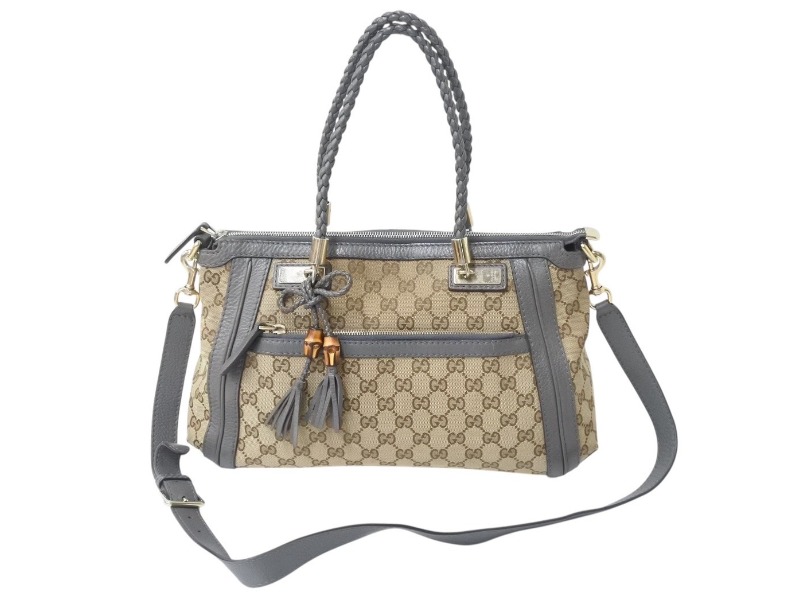 楽天市場】【バッグ】GUCCI グッチ GGキャンバス バンブー