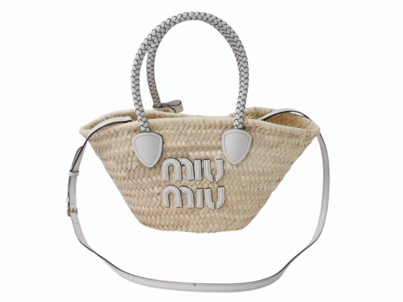 楽天市場】MIUMIU(ミュウミュウ) イントレッチオ バケットバッグ