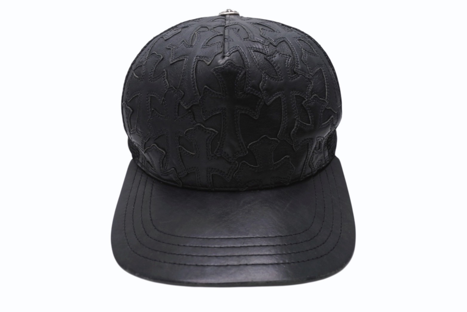 CHROME HEARTS クロムハーツ CHプラスパッチトラッカー キャップ クロムハーツ CHROME HEARTS CH プラス丸パッチ デニム ベース