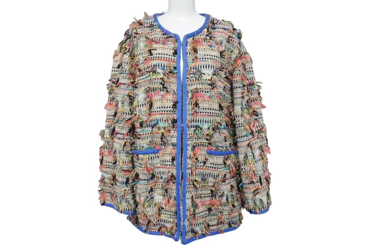楽天市場】極美品 CHANEL シャネル ツイード ジャケット マルチ