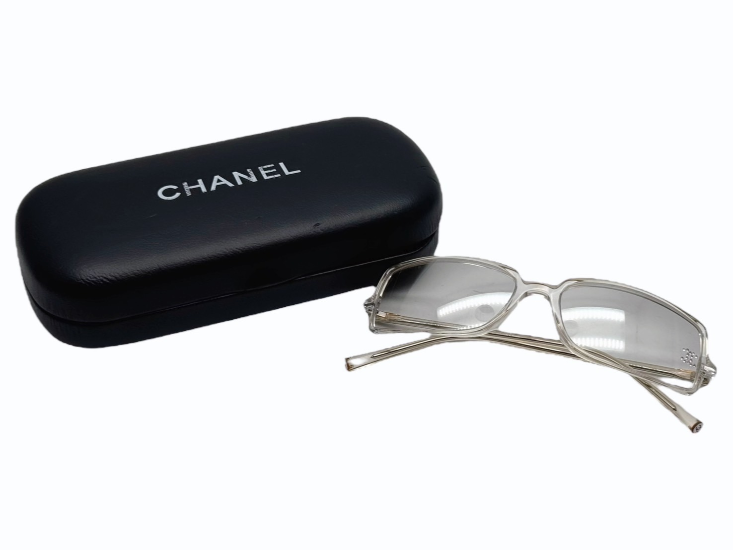 CHANEL サングラス 4093-B シルバー クリア グレー CHANEL サングラス 4093-B シルバー クリア グレー