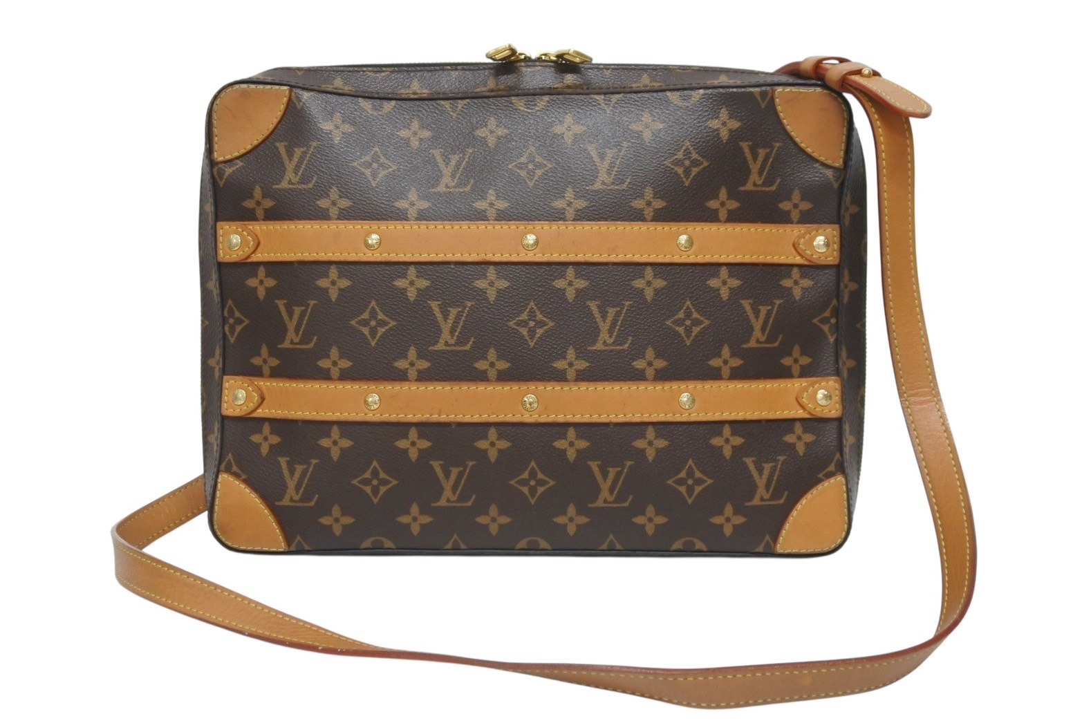 Louis Vuitton ショルダーバッグ ブラウン モノグラム LOUIS VUITTON 「LOUIS VUITTON」 モノグラム ショルダーバッグ