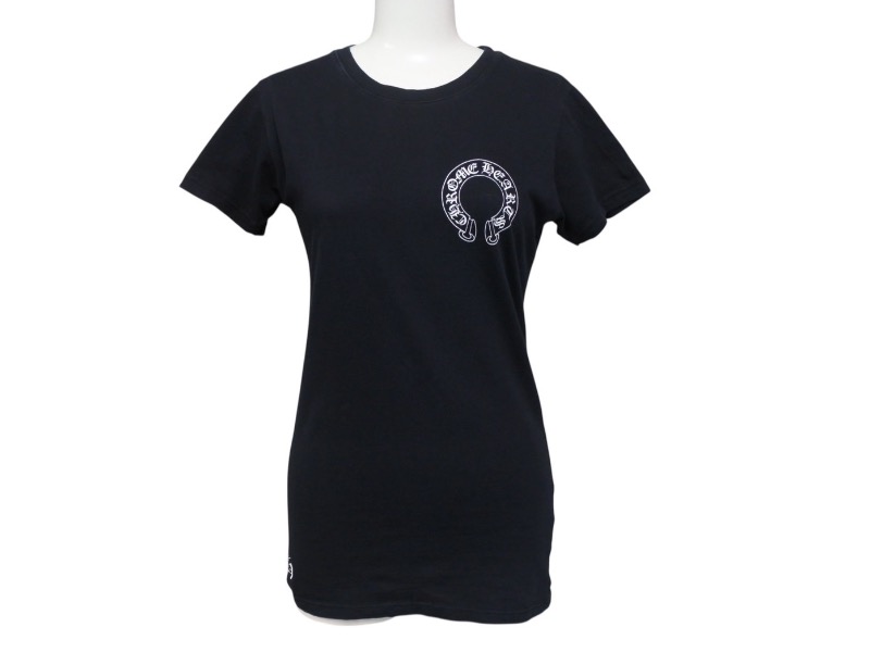 クロムハーツ ホースシュー 半袖 Tシャツ ブラック Lサイズ CHROME HEARTS クロムハーツ（原本無） ダガー ホースシュー