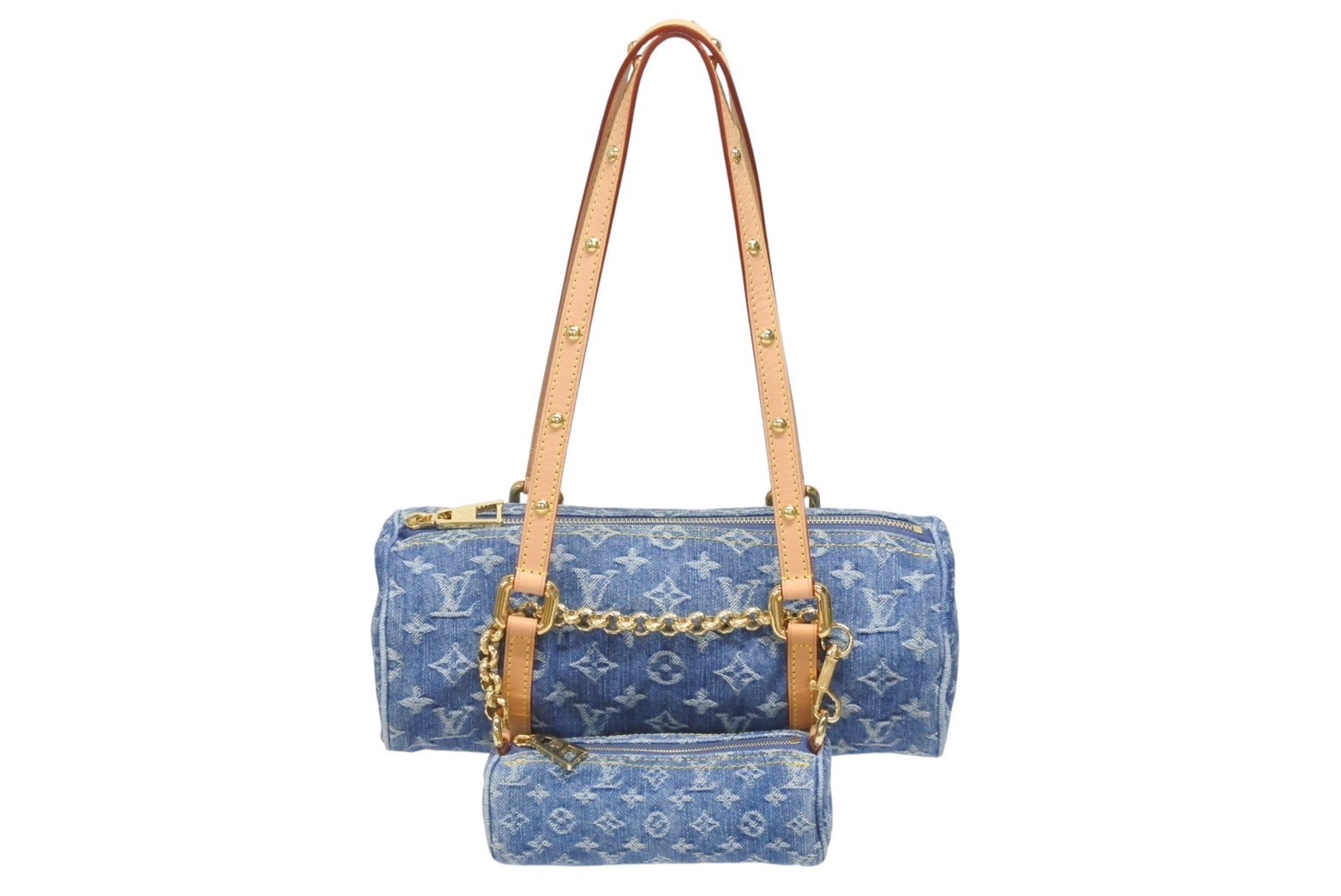 ルイヴィトン LOUISVUITTON ハンドバッグ パピヨン　付属ミニバッグ ルイヴィトン パピヨン BB 2WAY 43006 ブラック/ベージュ
