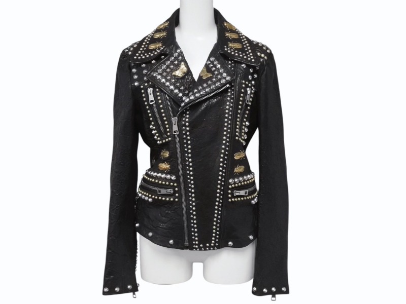 GUCCI レザージャケット　美品 楽天市場】超美品 GUCCI グッチ グッチパイナップル サイズ44 ピンク