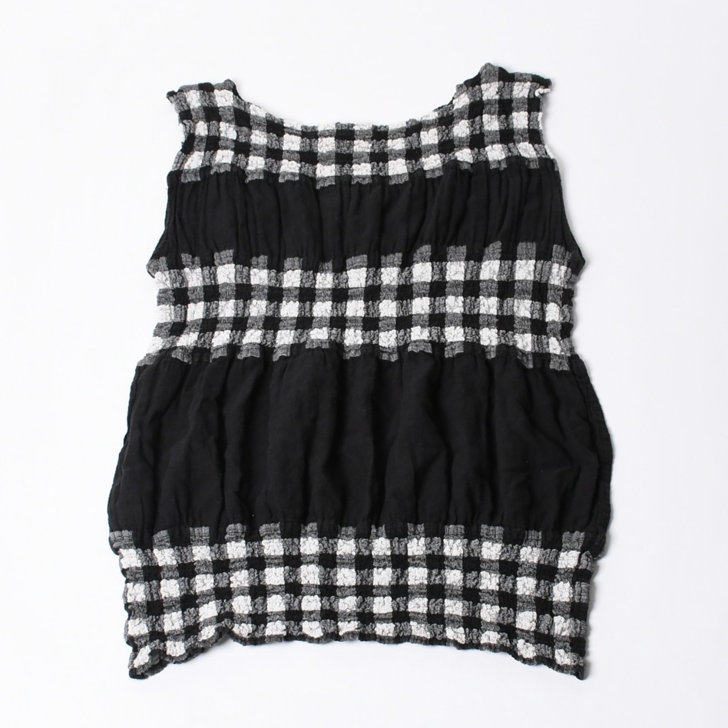 極美品 ISSEY MIYAKE me イッセイミヤケ ミー ワンピース プリーツ ホワイト ブラック MI42FR622 ポリエステル サイズF 中古 4a014077|Warashibe_Casanova