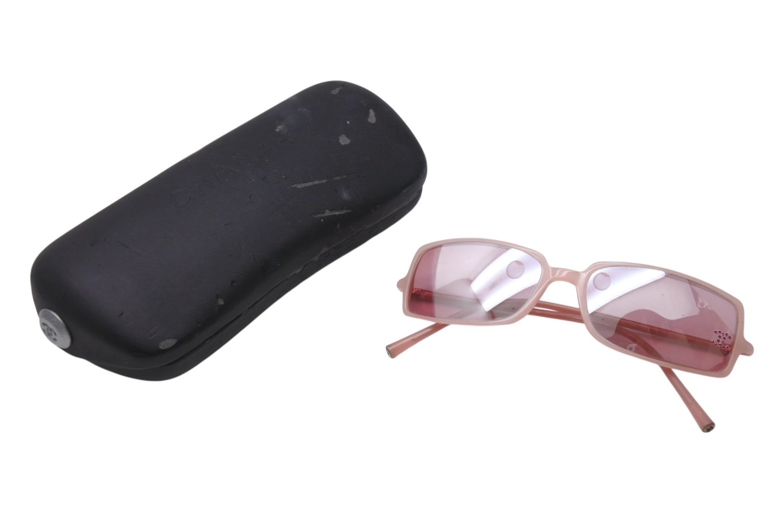 楽天市場】CHANEL シャネル ラインストーン サングラス スモーク