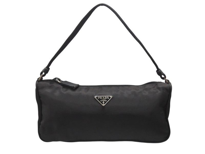 PRADA ハンドバッグ プラダ ブラック ヴィンテージ 名作 良品 MV519 PRADA】プラダ アクセサリーポーチ MV519 ハンドバッグ ナイロン