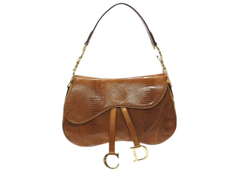 【極美品】クリスチャンディオール オールレザー ロゴ金具 ショルダーバッグ Christian Dior ショルダーバッグ ロゴ金具 オールレザー ネイビー