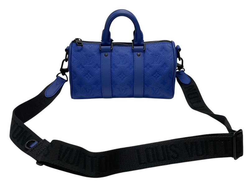 Louisvuitton キーポル バンドリエール25 ヴィトン ブルー 美品 キーポル （美品）ルイヴィトン LOUIS VUITTON キーポルバンドリエール