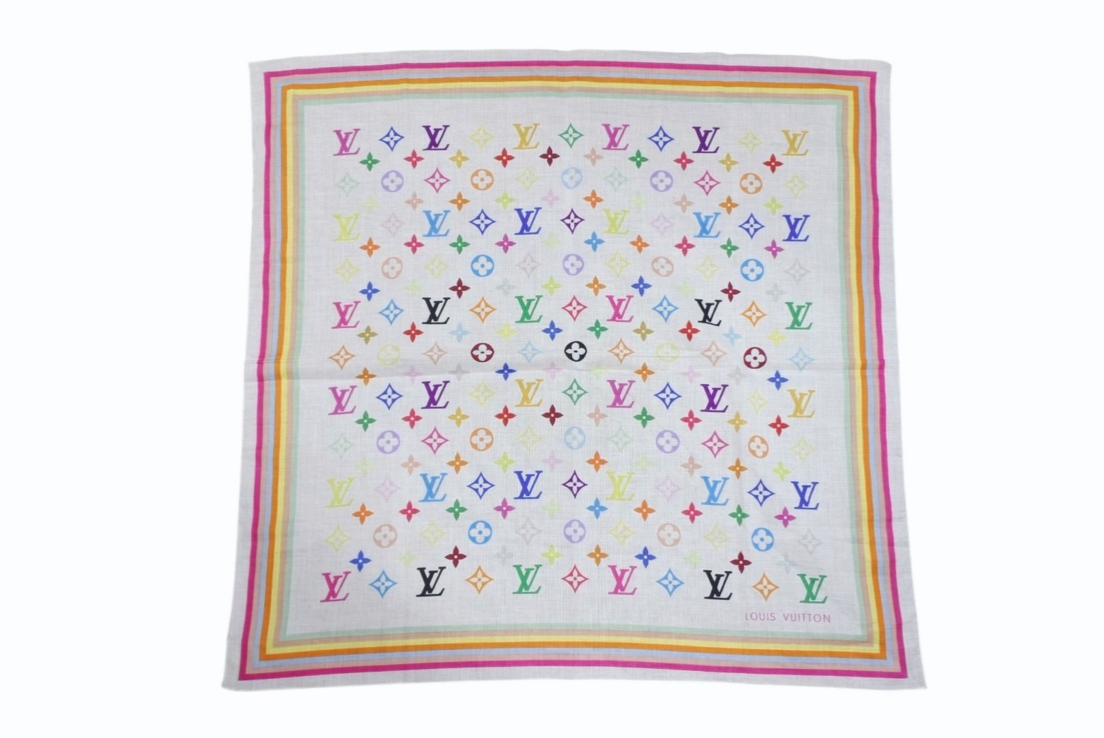 ルイヴィトン　24aw シルク　バンダナ　スカーフ 楽天市場】ルイヴィトン バンドー・ヴィトニット ブラッシュ