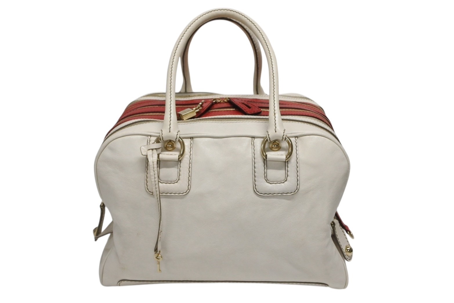 楽天市場】DOLCE&GABBANAドルチェ＆ガッバーナPVC×レザー 鍵付きトート