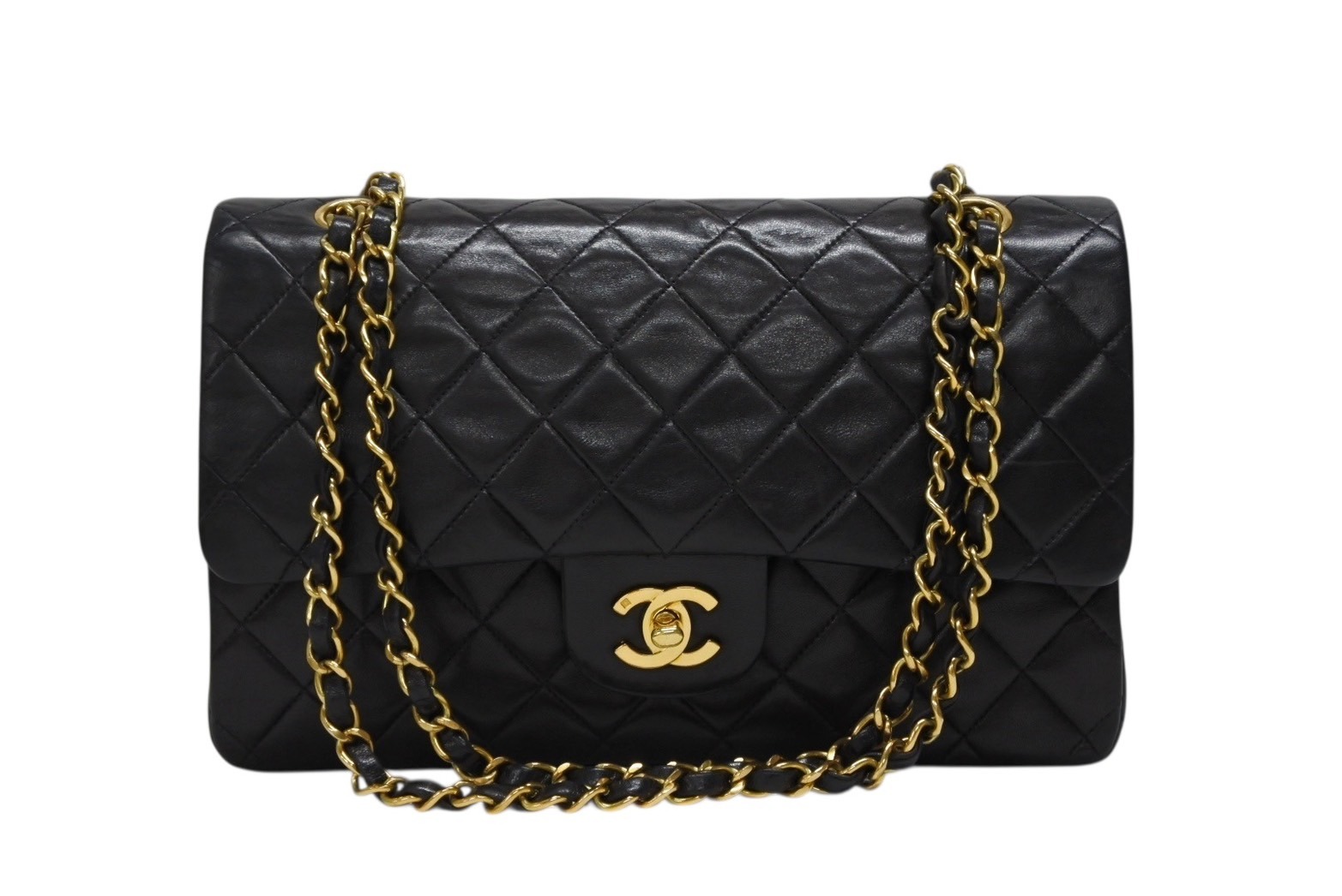 楽天市場】極美品 CHANEL シャネル マトラッセ25 Wフラップ Wチェーン 