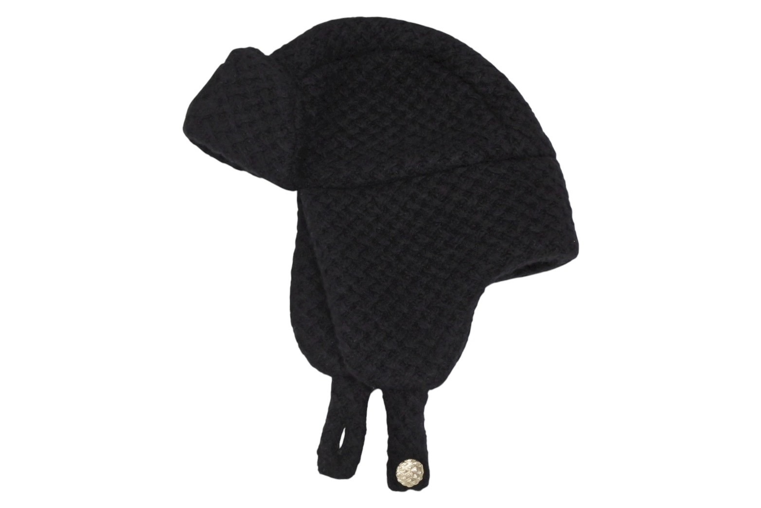 新品未使用 CHANEL シャネル CHAPKA HAT チャプカハット トラッパーハット AAB464 ココマーク カシミヤ シルク ブラック 中古 4b008720|Warashibe_Casanova