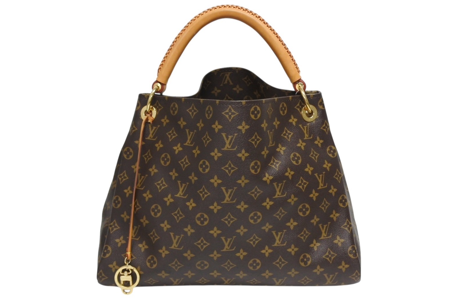 極美品 LOUIS VUITTON ルイヴィトン アーツィーMM トートバッグ M40249 モノグラム PVC レザー ゴールド金具 中古 4b008559
