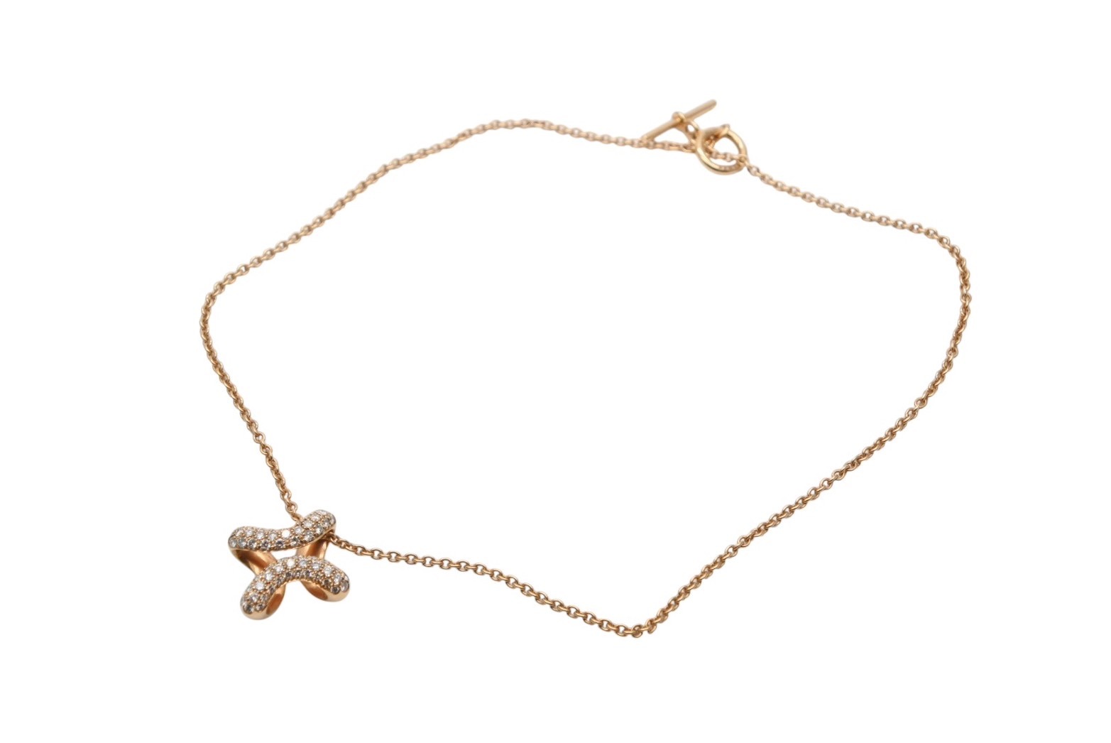 楽天市場】エルメス Au750 PG 1Pダイヤ ダダ ペンダントトップ K18PG