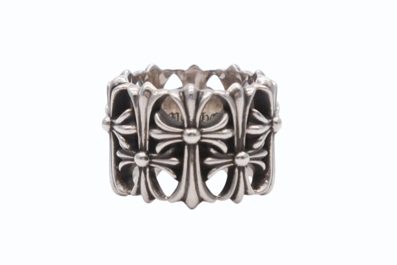 極美品 CHROME HEARTS クロムハーツ セメタリークロス リンク? 指輪 28,5号 重量約29.8g 2003/.925刻印 シルバー925 中古 4b008929