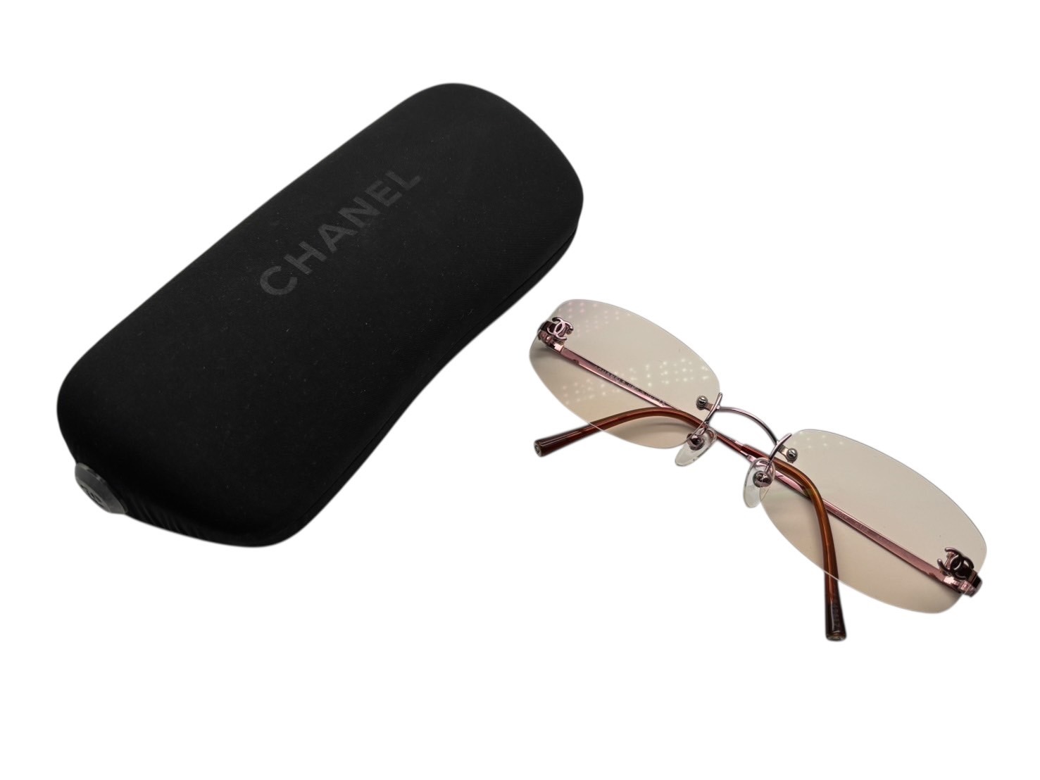 楽天市場】極美品 CHANEL シャネル リムレス サングラス 4067 c.225/90