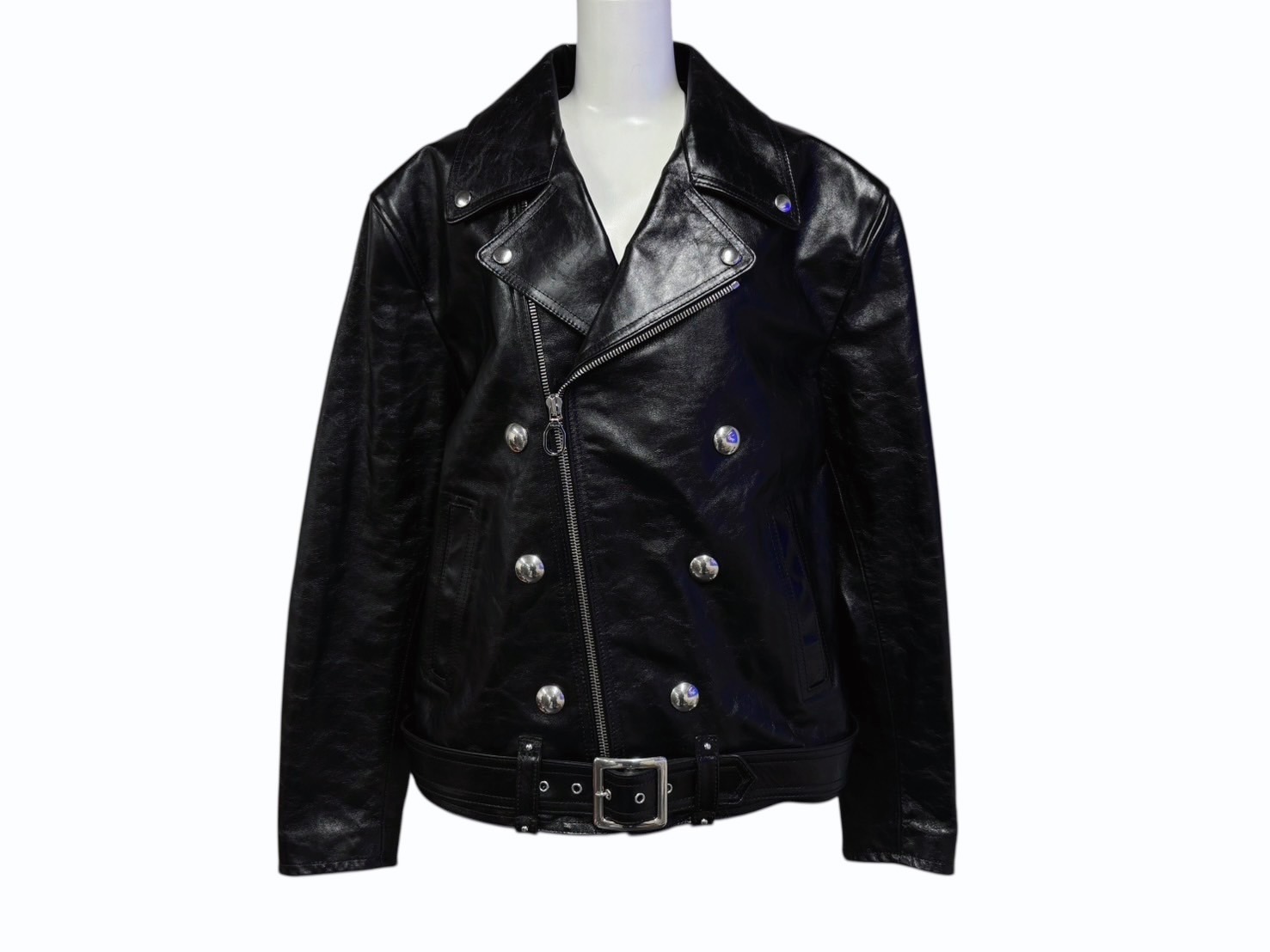 楽天市場】【セリーヌ】Celine クラシックバイカー ラムスキン ダブル