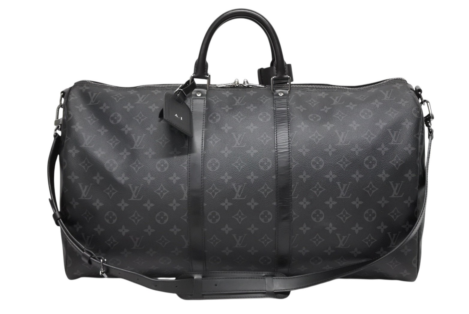 美品　ルイヴィトン　ＬＶ モノグラム・エクリプス キーポルバンドリエール55 楽天市場】ルイヴィトン LOUIS VUITTON キーポル・バンドリエール45